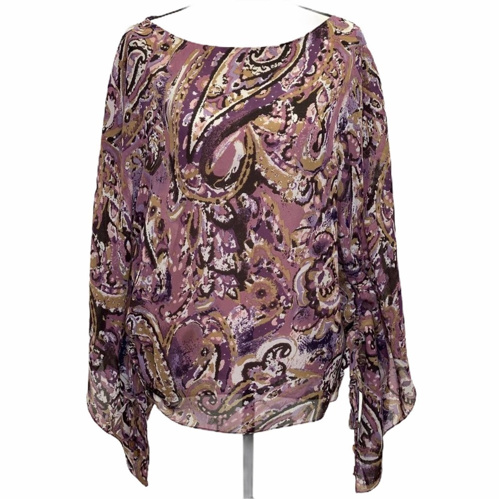 Michael Michael Kors Sheer Flutter-Sleeve Top